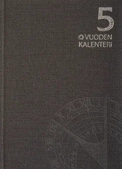 5 vuoden kalenteri, päiväämätön, harmaa