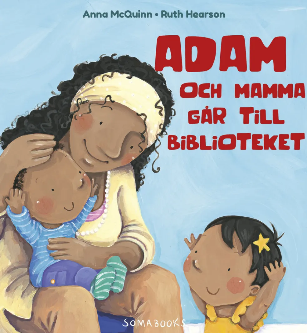 Adam och mamma går till biblioteket