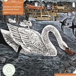 Adult Sustainable Jigsaw Puzzle Angela Harding: Southwold Swan