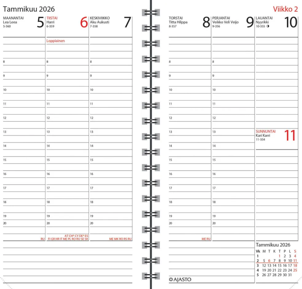 Agenda, ruusukulta 2026