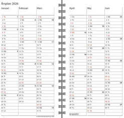 Agenda, svenskspråkig, silver 2026