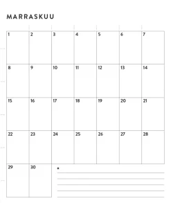 Ajaton seinäkalenteri