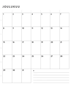 Ajaton seinäkalenteri