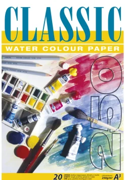 Akvarellilehtiö A3/20 lehteä 250g Classic