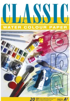 Akvarellilehtiö A3/20 lehteä 250g Classic