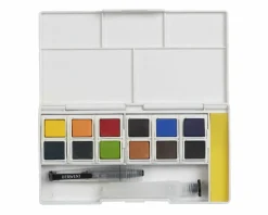 Akvarellimuste 12 kpl Derwent Inktense Pan