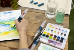 Akvarellimuste 12 kpl Derwent Inktense Pan