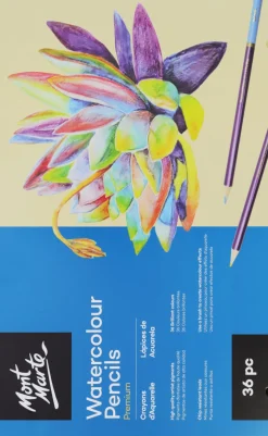 Akvarellipuuvärit 36 kpl Mont Marte