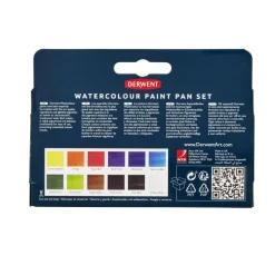 Akvarelliväri 12 kpl Derwent Watercolour Paint pan Set