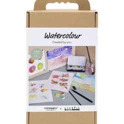 Aloituspakkaus vesivärimaalaus kukkatekniikat