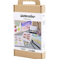 Aloituspakkaus vesivärimaalaus kukkatekniikat