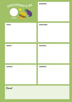 Arjen onni Ruokasuunnitelmat