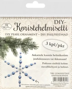 Askartelupakkaus Lumihiutale 3 kpl sinivalkoinen