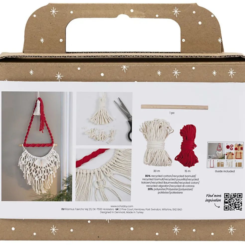 Askartelupakkaus Makramee joulupukki