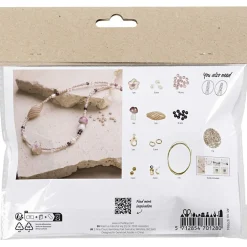 Askartelupakkaus rosat sävyt muhkea kaulakoru