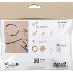 Askartelupakkaus ruusukvartsi kaula- ja rannekoru