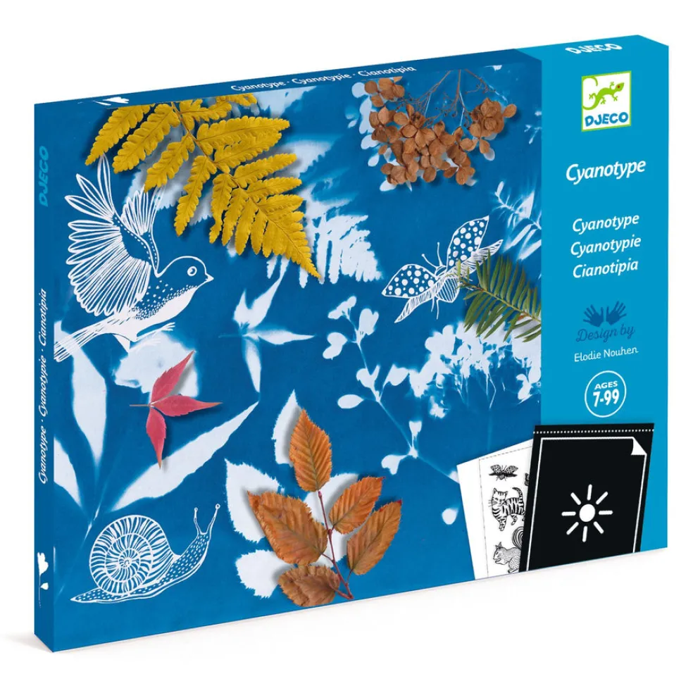 Askartelusetti Cyanotype aurinkovärjäys Djeco