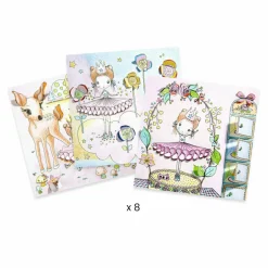 Askartelusetti prinsessa Pupi värityskuvat kurkistusluukuilla Djeco