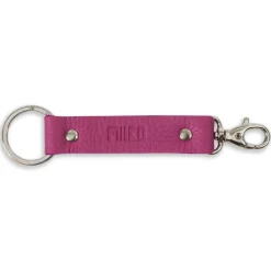 Avaimenperä Miiko pinkki hirvennahkaa 14x3 cm