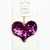 Avaimenperä Sydän Glitter pinkki
