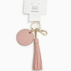 Avaimenperä Tupsu vaaleanpunainen