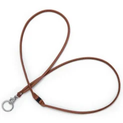 Avainkaulanauha Miiko pitkä ruskea hirvennahkaa pituus n. 124 cm