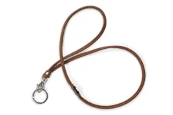 Avainkaulanauha Miiko ruskea hirvennahkaa pituus n. 47 cm