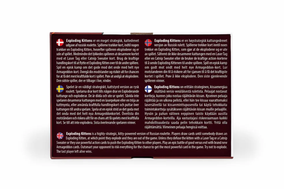 Exploding Kittens Good vs Evil Nordic - korttipeli