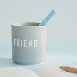 Favourite cup Friend, Design Letters harmaa