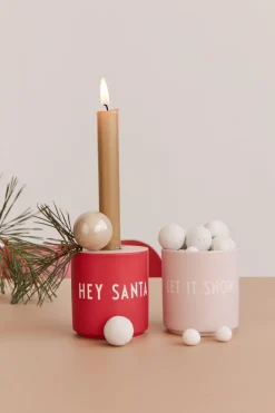 Favourite Cup Let It Snow Design Letters, beige