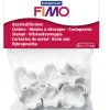 Fimo Muovailustanssit metallia 2cm