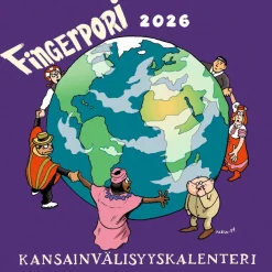 Fingerpori seinäkalenteri 2026
