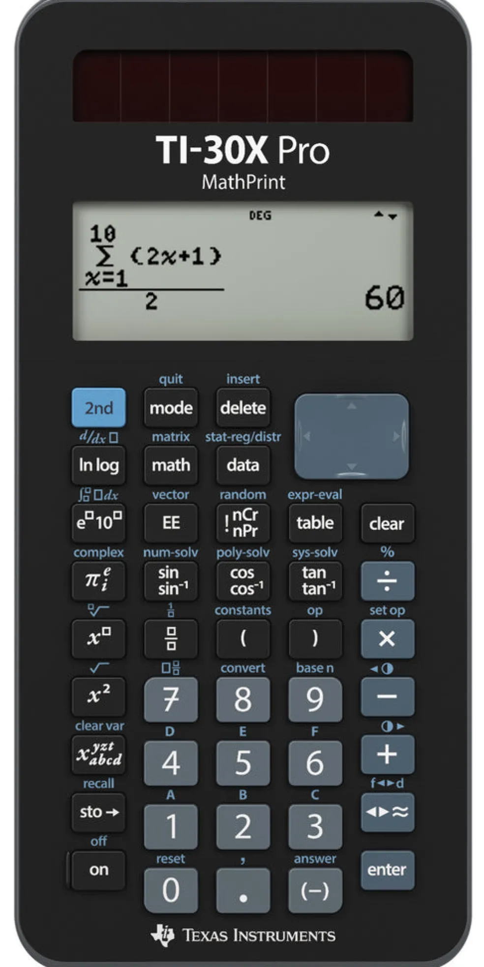 Funktiolaskin TI-30X Pro MathPrint
