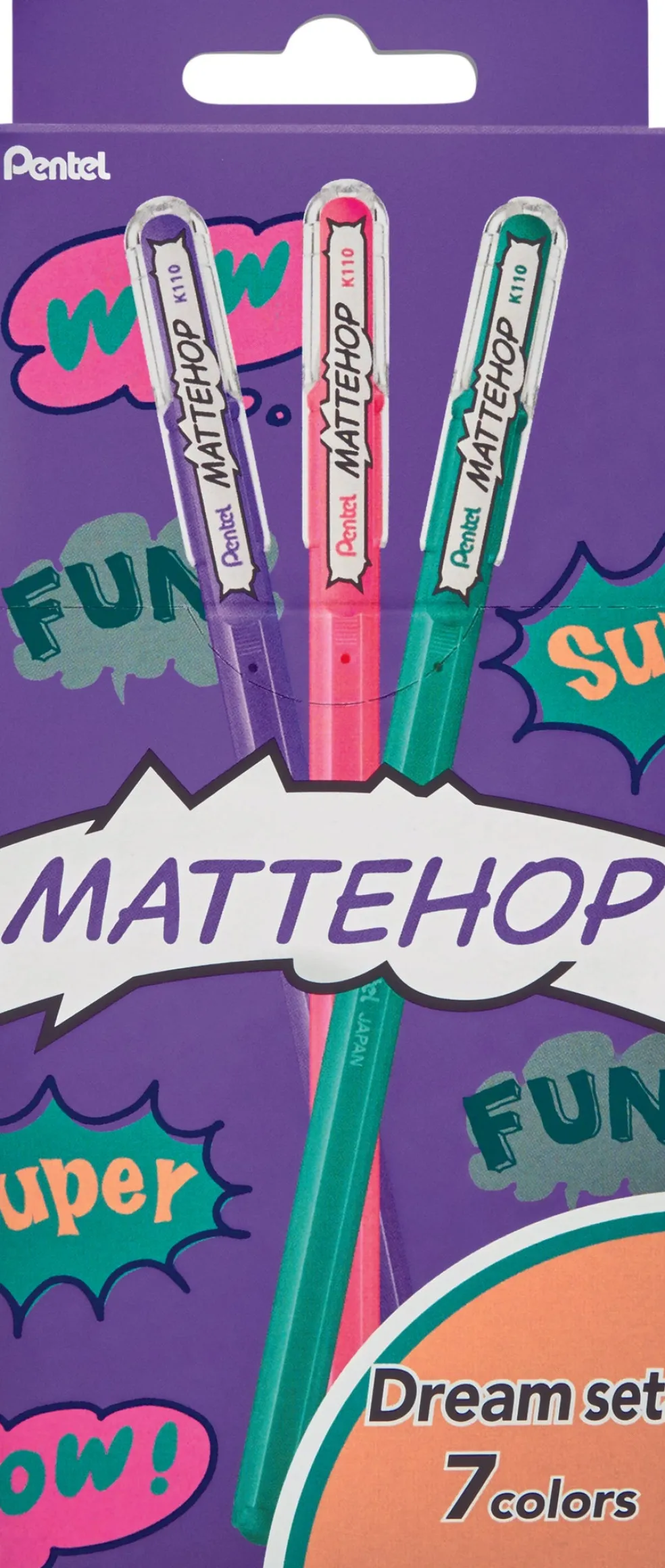 Geelikynä 7 kpl Mattehop Dream Set Pentel