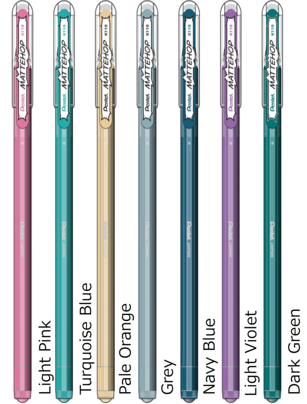 Geelikynä 7 kpl Mattehop Dream Set Pentel