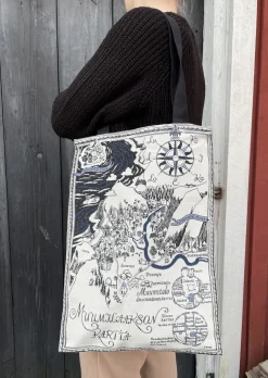 Gobeliinikassi Muumilaakson kartta, 34 x 47 cm