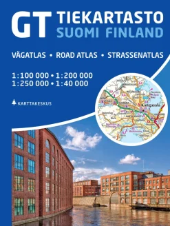 GT Tiekartasto Suomi Finland 1:250 000 / 1:200 000 / 1:100 000 / 1:40 000