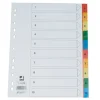 Hakemisto A4/1-10 muovi värillinen