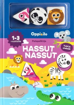 Hassut nassut -palapelikirja 1-3 v