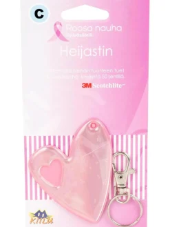 Heijastin Roosa nauha iso sydän