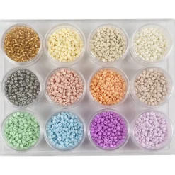 Helmet 12 x 17g Rocaille pastellivärit