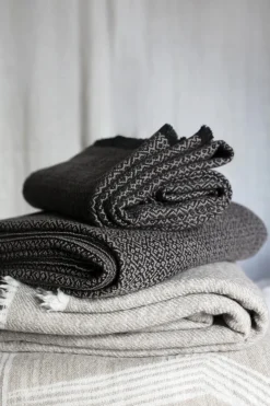 Huopa Lapuan Kankurit Koli 135x170cm, musta-beige