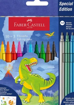 Huopakynä 10 + 3 kpl dinosaurus Faber-Castell