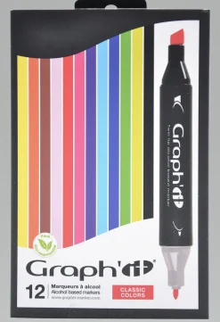 Huopakynä 12 kpl Classic Graph'it