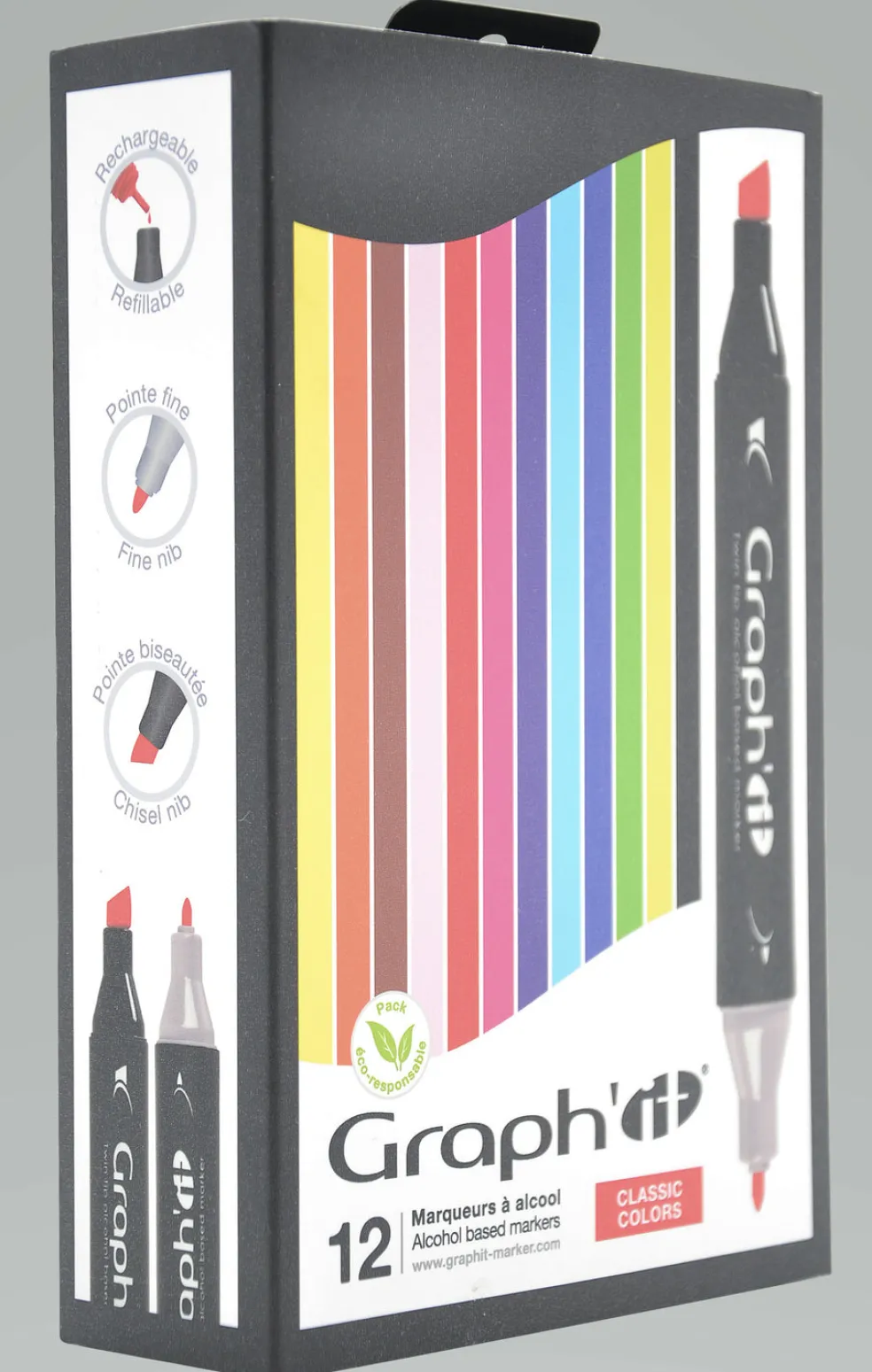 Huopakynä 12 kpl Classic Graph'it