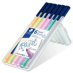 Huopakynä 6 kpl Staedtler triplus pastellivärit