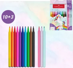 Huopakynä 10+3 kpl yksisarvinen Faber-Castell