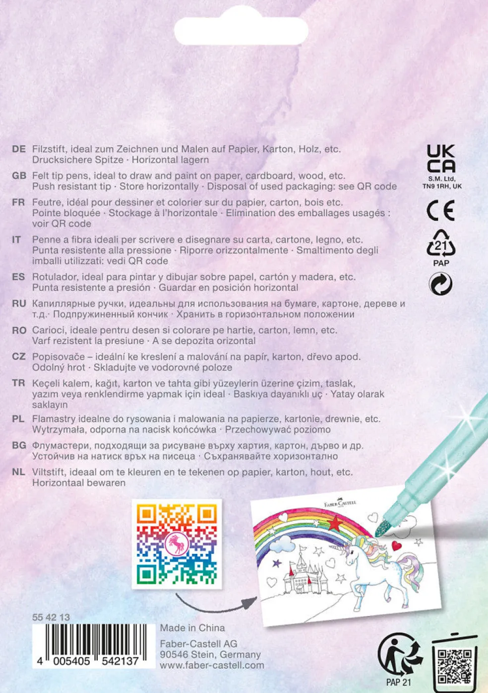 Huopakynä 10+3 kpl yksisarvinen Faber-Castell