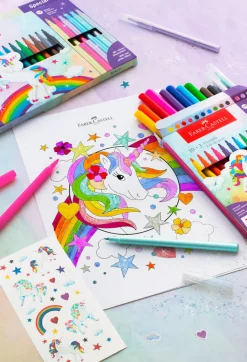 Huopakynä 10+3 kpl yksisarvinen Faber-Castell