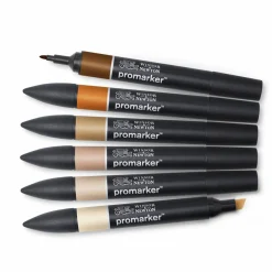 Huopakynä Promarker 6 väriä Skintones 2